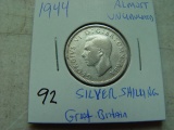 UK 1944 Silver Shilling