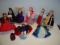 Peggy Nisbet King Henry & Wives ~ Mixed doll lot of 9 dolls 8”tall some as is