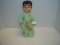 Rubber doll sleepy eyes 1950s pajama boy 14” tall