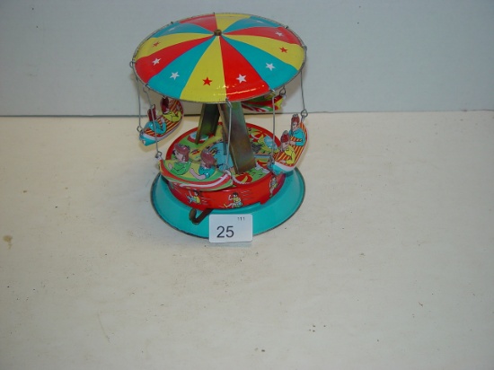 Tin litho windup toy   works   made in china Contemporary