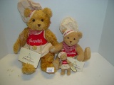 4 Campbell’s Soup Bears Tallest being 15” (one not pictured)