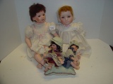 Job lot contemporary porcelain dolls