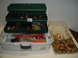 Vintage lures and tackle box