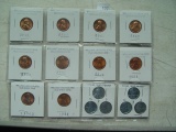 (8) Wheat Back Lincoln Cents, 1956-D &