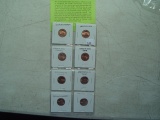 (8) 2009 Lincoln Cents
