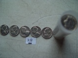 Roll Of 1963 AU Jefferson Nickels