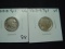 Pair of Type 1 Buffalo Nickels: 1913-D VG & 1913-S  VF