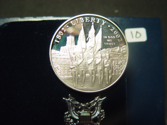 2002 Proof West Point Silver Dollar