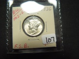 1936 BU Mercury Dime- Full Split Bands