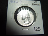 1932-S Washington Quarter   VF, Cleaned   KEY DATE