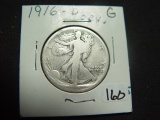 1916-D Walking Liberty Half   Good