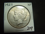 1927 Peace Dollar   XF