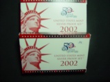 Pair of 2002 Silver Proof Sets