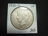 1928-S Peace Dollar   VF