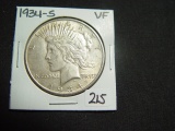 1934-S Peace Dollar   VF