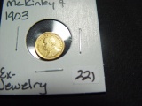 1903 McKinley Gold Dollar   Ex-Jewelry
