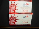 Pair of 2005 Silver Proof Sets