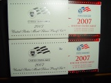 Pair of 2007 Silver Proof Sets