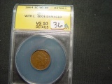 1864-L Indian Cent  ANACS VG Details - Edge damaged