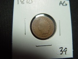 1870 Indian Cent   About Good