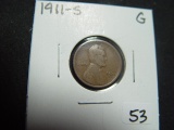 1911-S Lincoln Cent   Good   Semi-Key