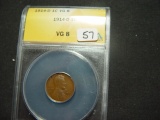 1914-D Lincoln Cent   ANACS VG8   KEY DATE