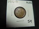 1916-D Lincoln Cent   AU++