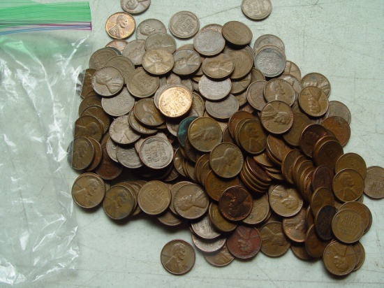 1 Cent Lincoln - Bag of 226 Total 1950 - 1958