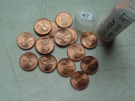 1 Cent Lincoln - Tube of 50 Total 1989 - 2010 BU