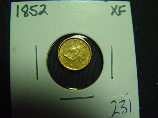 1852 Ty. 1 Gold Dollar   XF
