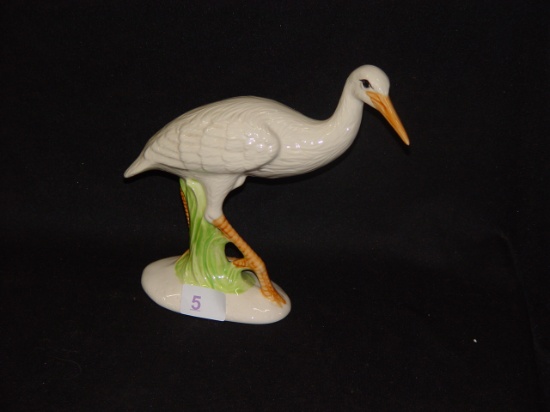 Porcelain Stork Figure