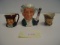 3  Royal Doulton Toby Toothpick Holders