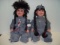 2 Native American Dolls one is missing beads on front top