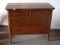 4 Drawer Oak Dresser/on wheels 35”H x 40”L x 20”D