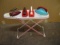 Childs Ironing Board 15.5“T & 4 irons 4.5 to 6.5”L