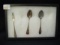 3 Sterling Pieces, One Spoon is Advertising from Scott County Bank 1883-1908