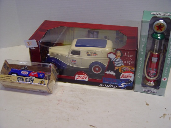 3 Collectibles, Solido Pepsi Ford Delivery Truck 9"L,