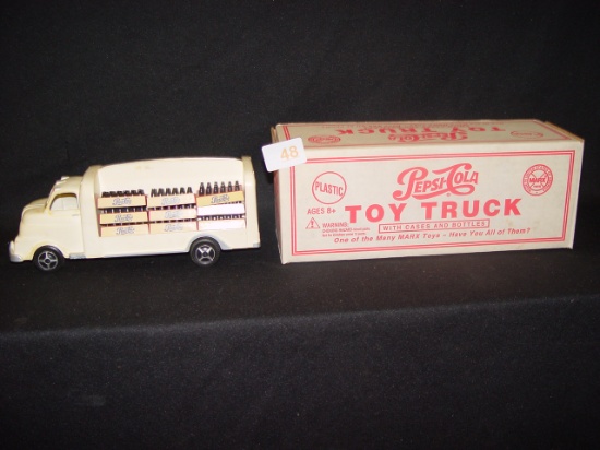 Marx Toys Pepsi-Cola toy Truck w/cases & bottles (plastic) 10" Long