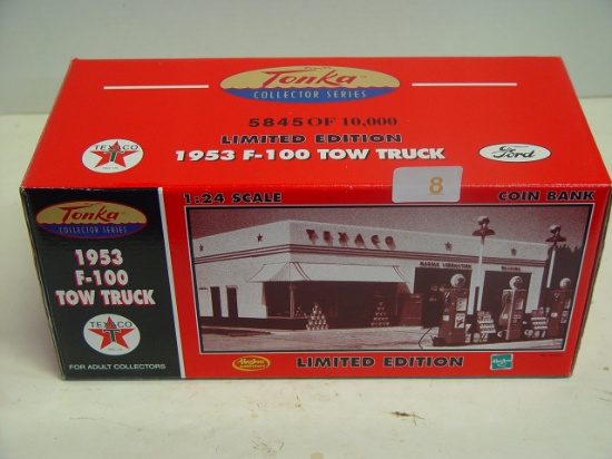 Hasbro Tonka Collector Series Limited Edition 1953 F-100 Tow Truck Coin Bank