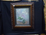 Watercolor in Ornate Frame signed Lily Chang