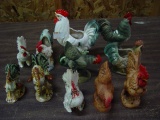 Collection of Chicken & Chicken Planters (11)