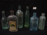 Job Lot of Glass Bottles, Warranted Flask Mayflower Ammonia Packed for John T Hancock Co. &