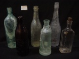 Job Lot of Glass Bottles, E.L.Husting Co. Milwaukee & others