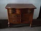 Oak Commode 29”H x 34”L x 17”D