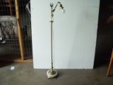 Onyx Insert Floor Lamp, no shade, small chip in onyx