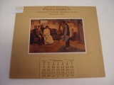 1911 Advertising Calendar for roach & Seeber Co. Waterloo, Wis.