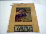1912 Advertising Calendar for Ganshert The Clothier , Warren, ILL