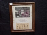 1909 Advertising Calendar for John E. Lane Dealer in Agricultural Implements Geneseo, IL