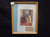 Framed Advertising 1916 Advertising Calendar E.A. Barnes & Company, Beloti WI