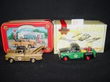 2 Texaco Die Cast Trucks 1955 Cameo Wrecker (Collector Tin) & Matchbox Chevy Tow Truck